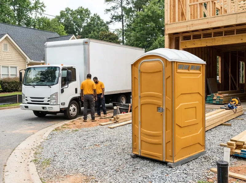 Construction Site Portable Toilet Rental in Atlanta, GA